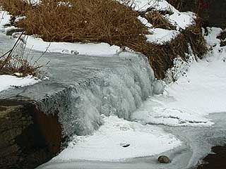 川の氷