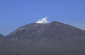 浅間山の噴煙