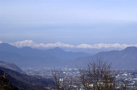 小諸から見た北アルプス