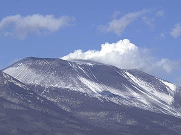 浅間山の噴煙
