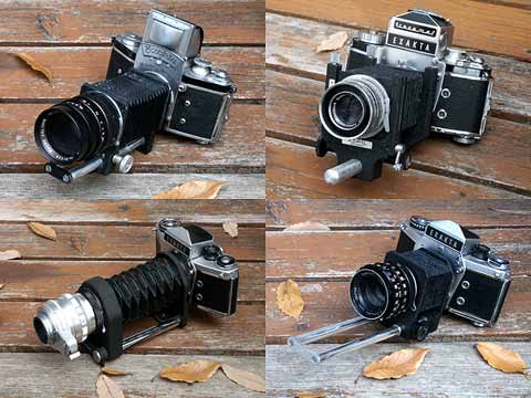 今日のクラシックカメラ1（エクザクタ+ベローズ）
