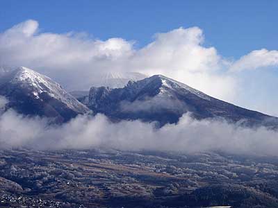 今朝の浅間山