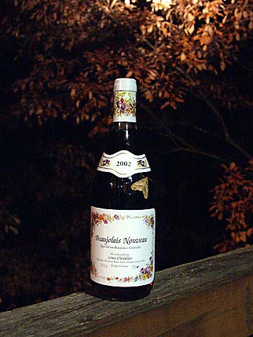 フユエダシャクとボジョレー・ヌーボー