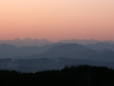 今日の夕景