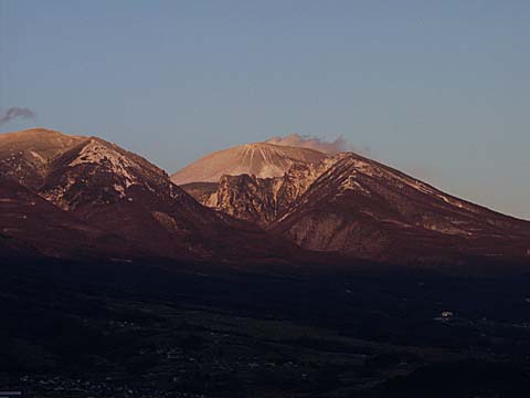 今日の浅間山・夕景