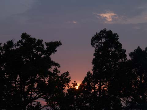 今日からマレーシアの夕日