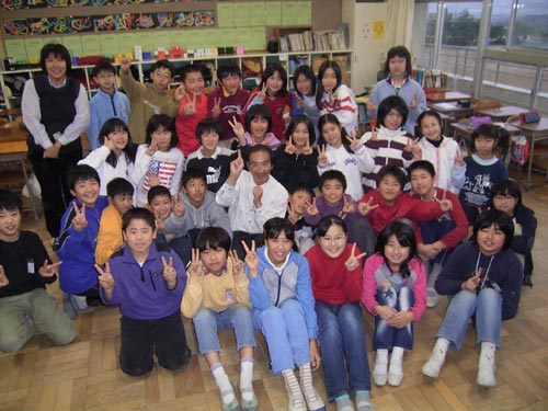 仙台の住吉台小学校で授業