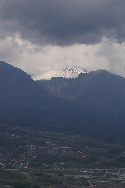 真っ白になった浅間山