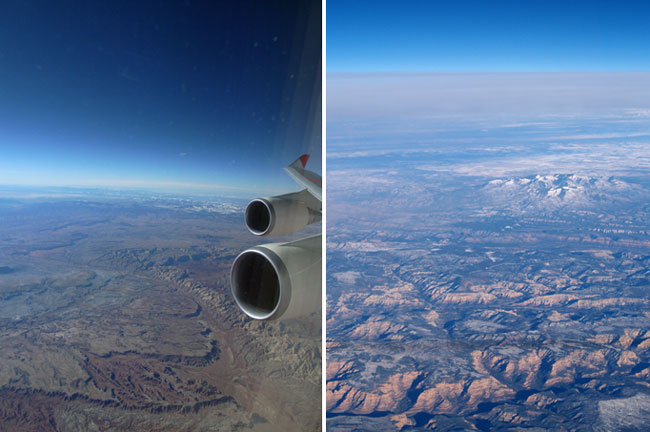 モニュメントバレー上空