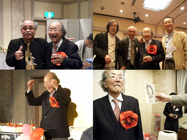 佐々木崑さんの米寿の祝い