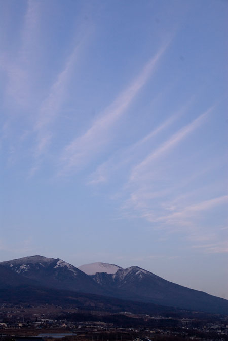 今日の浅間山夕景