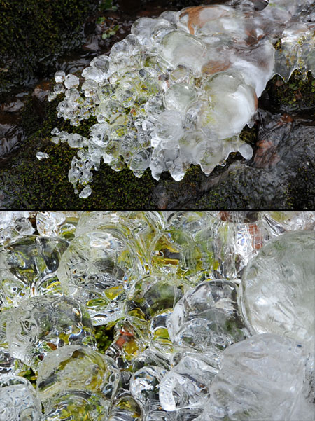 岩の上の氷（D3　70-300VR）