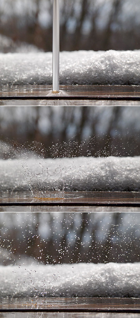 パスト連写で撮った水滴