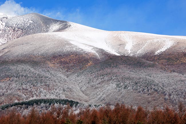 中軽井沢付近からの浅間