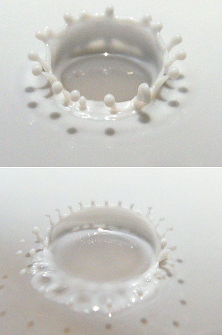 コンデジで撮るミルククラウン