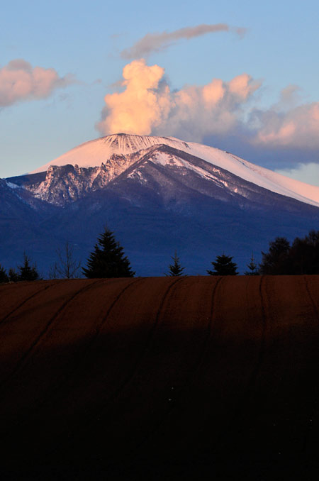 夕方の浅間山