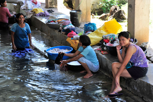 シキホール島の洗濯場