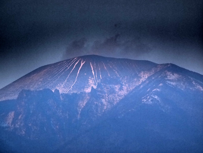 夕方の浅間山