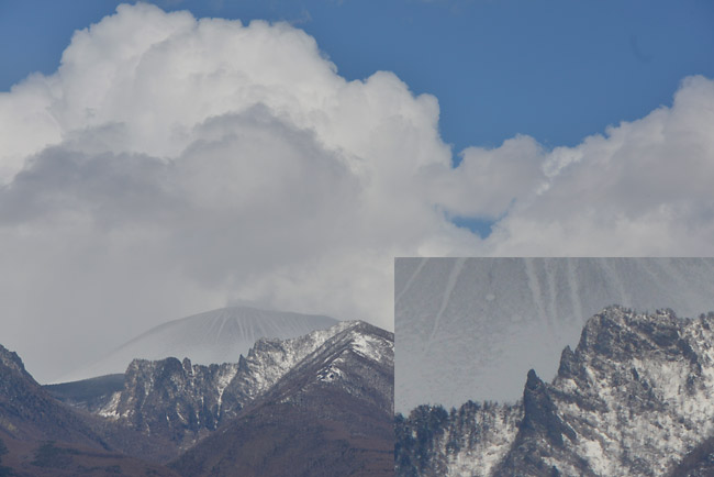 昨日の浅間山