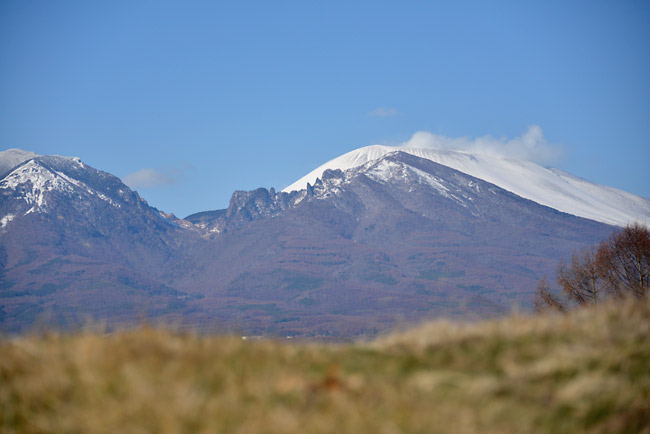 真っ白な浅間
