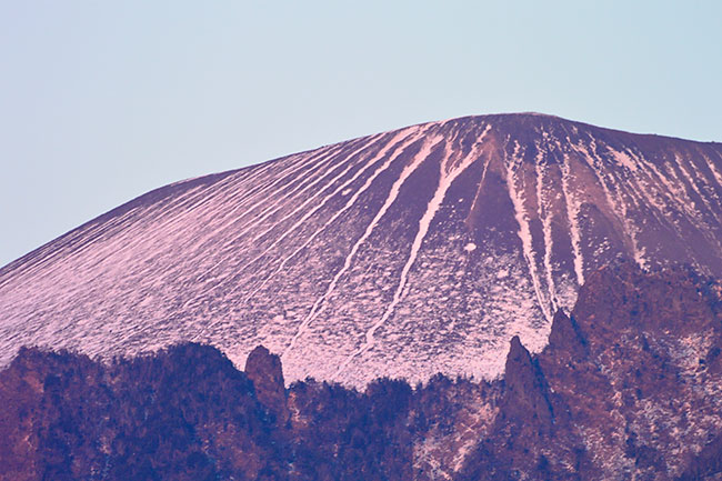 紅浅間を超望遠で