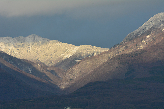 浅間連峰夕景