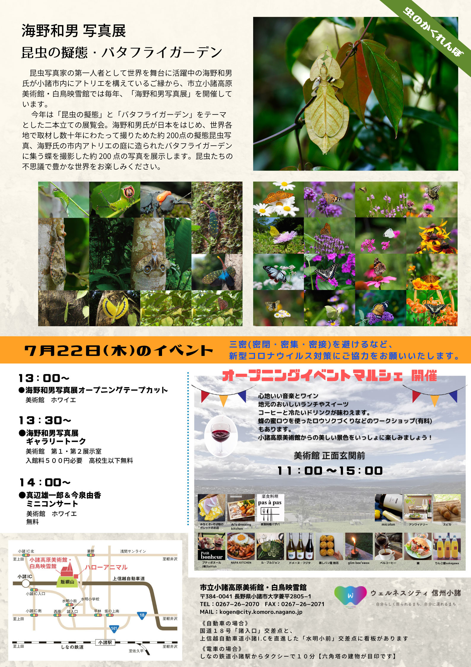 今日は小諸高原美術館での写真展の飾り付け