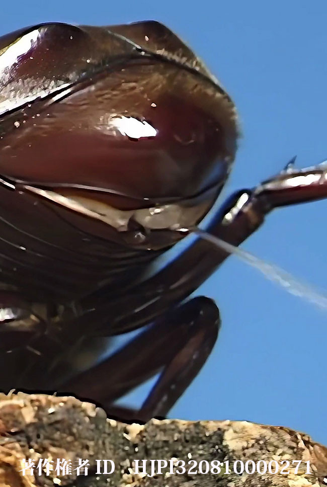 カブトムシのおしっこ